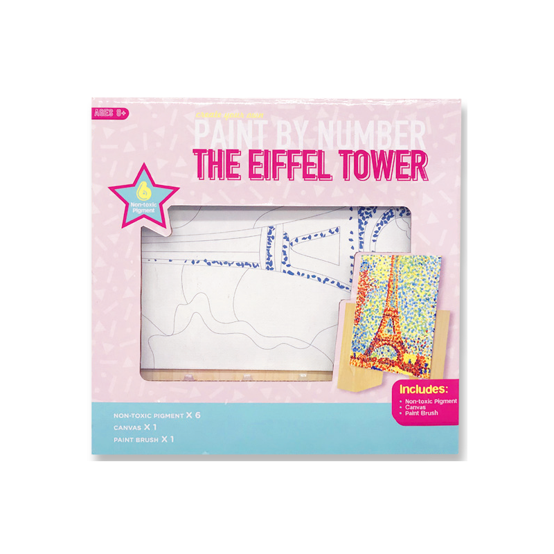 Pingere per Number Eiffel turrim Kids Creative Toy